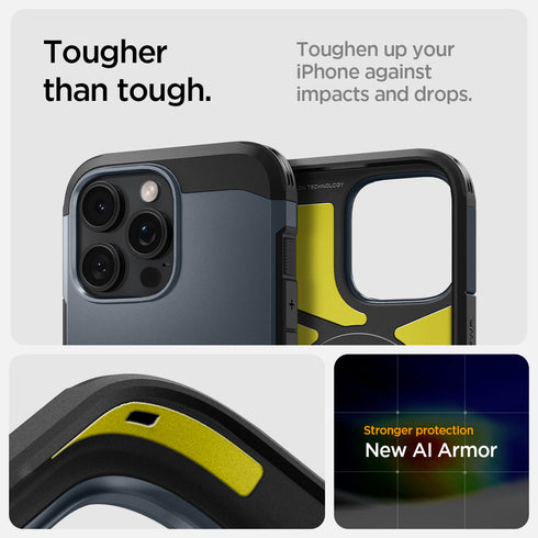 כיסוי Spigen לאייפון 16 מסדרה Tough Armor T AI (MagFit + בקרת מצלמה)